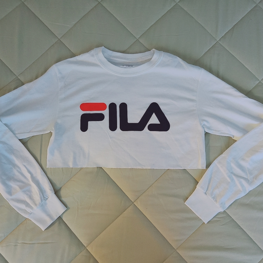 Fila Long Sleeve Crop Top
